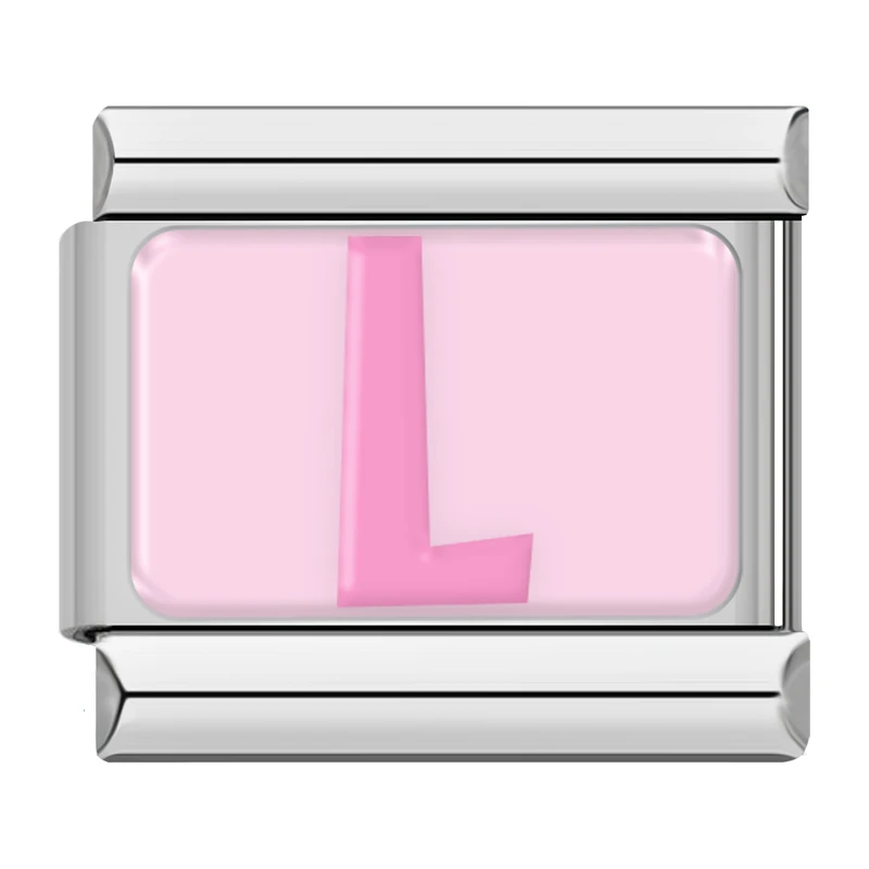 Pink Letter Italian Charms A to Z - Image 20