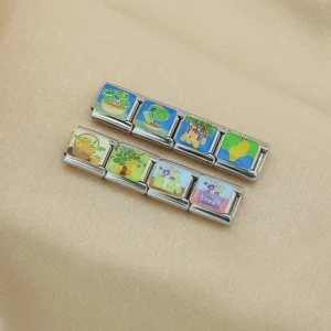 Painted Fruit and Plant Italian Charms