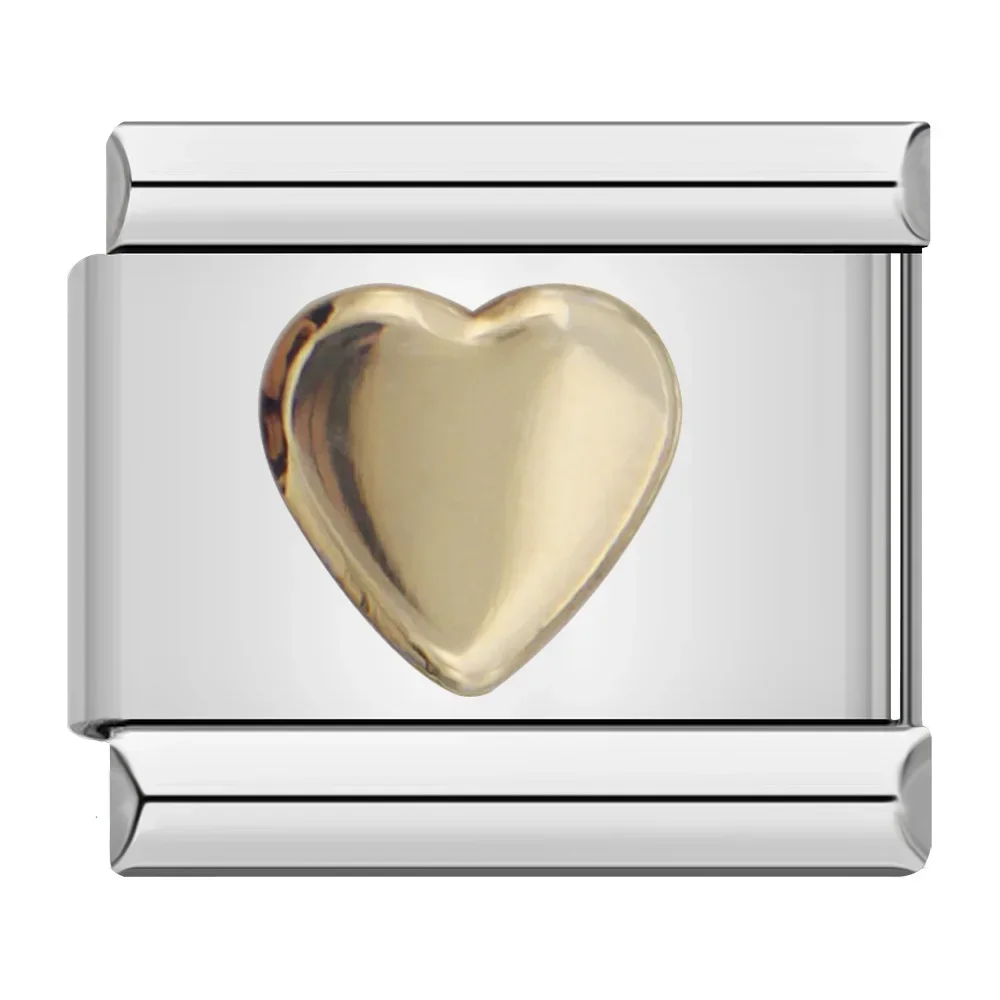 Gold Alphabet and Heart Italian Charms - Image 12