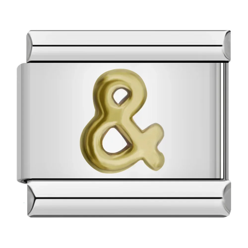 Gold Alphabet and Heart Italian Charms - Image 17