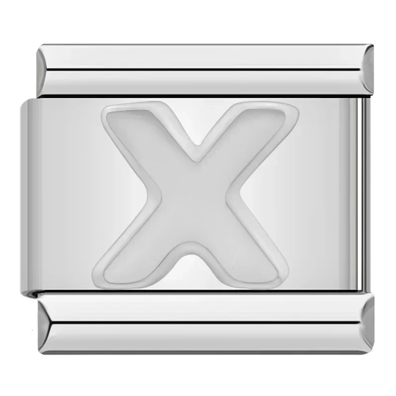 Silver Block Letter Italian Charms - Image 25