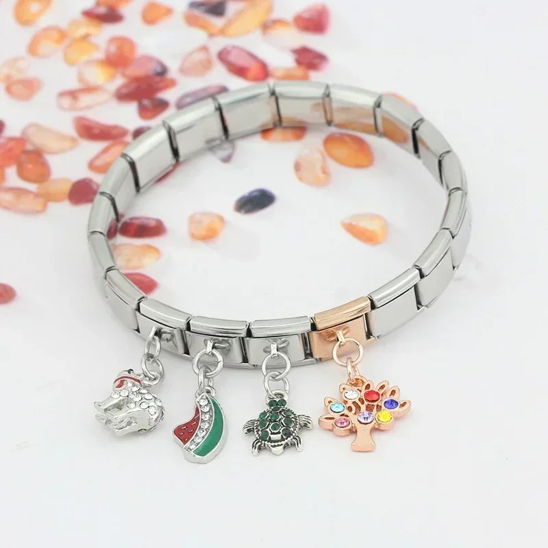 Crystal Animal and Symbol Dangle Italian Charms - Image 2