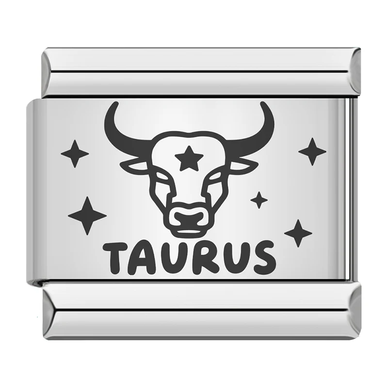 Zodiac Sign Engraved Italian Charms - Image 5