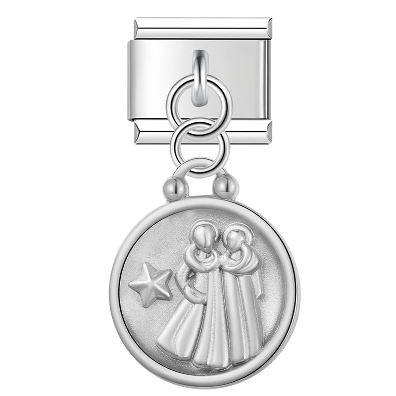 Zodiac Coin Dangle Italian Charms - Image 3