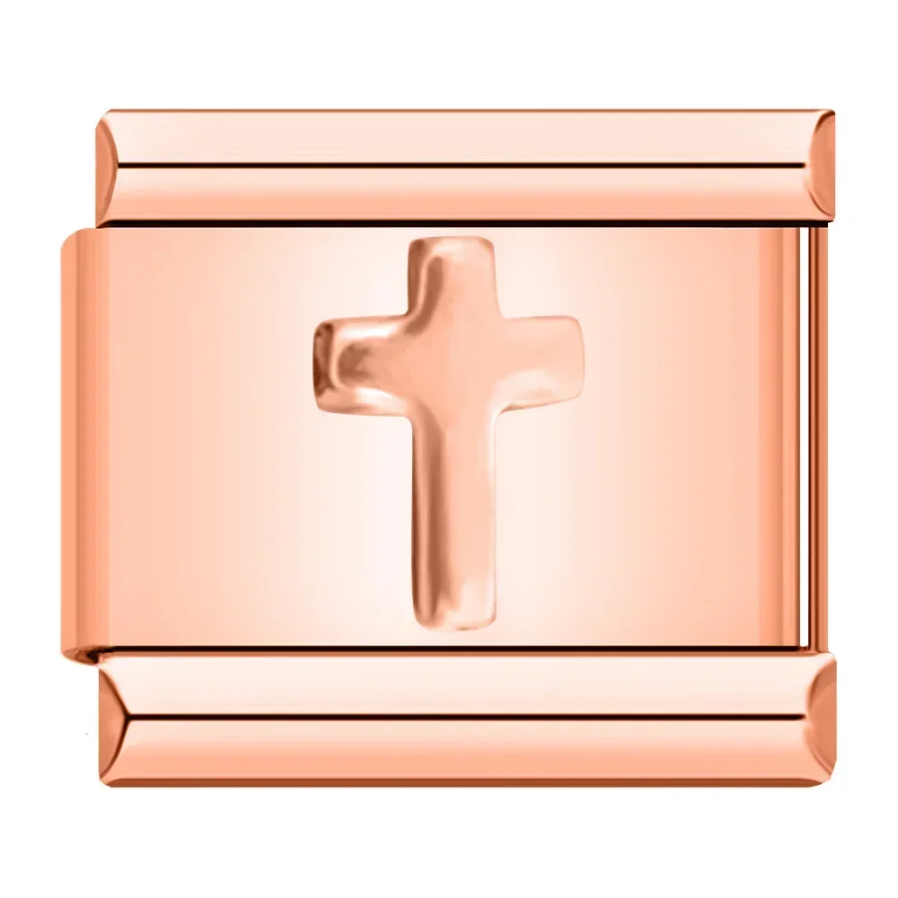Engraved Heart, Cross and Butterfly Italian Charms - Image 17