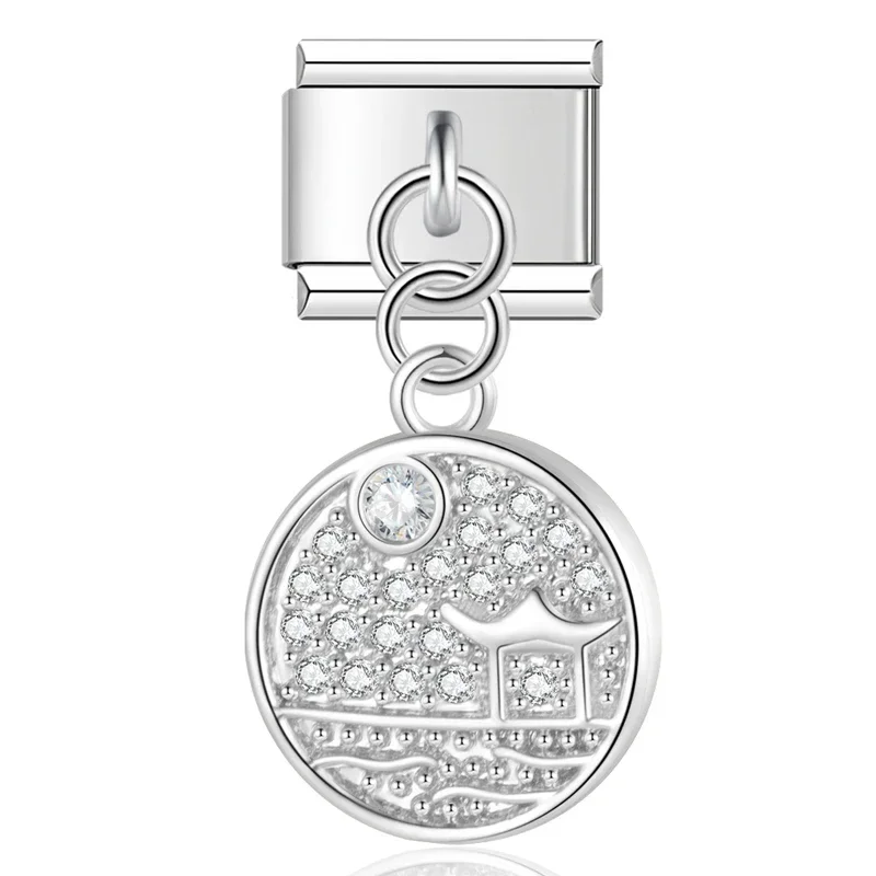 Evil Eye, Butterfly and Moon Dangle Italian Charms - Image 8