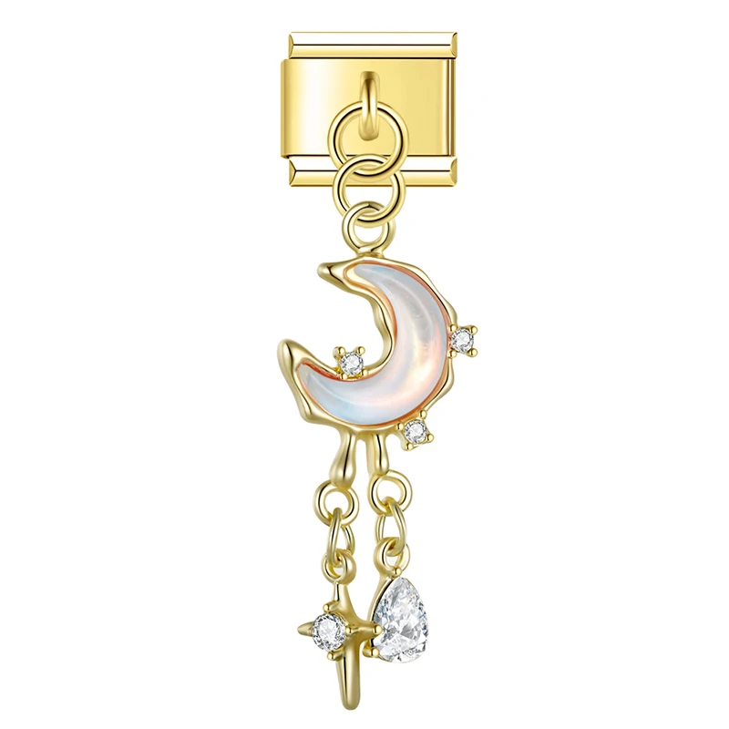 Moon Dreamcatcher Dangle Italian Charms - Image 4
