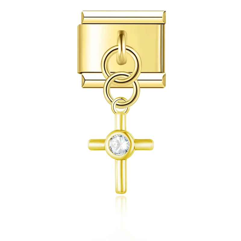 Golden Lucky Symbol Dangle Italian Charms - Image 11