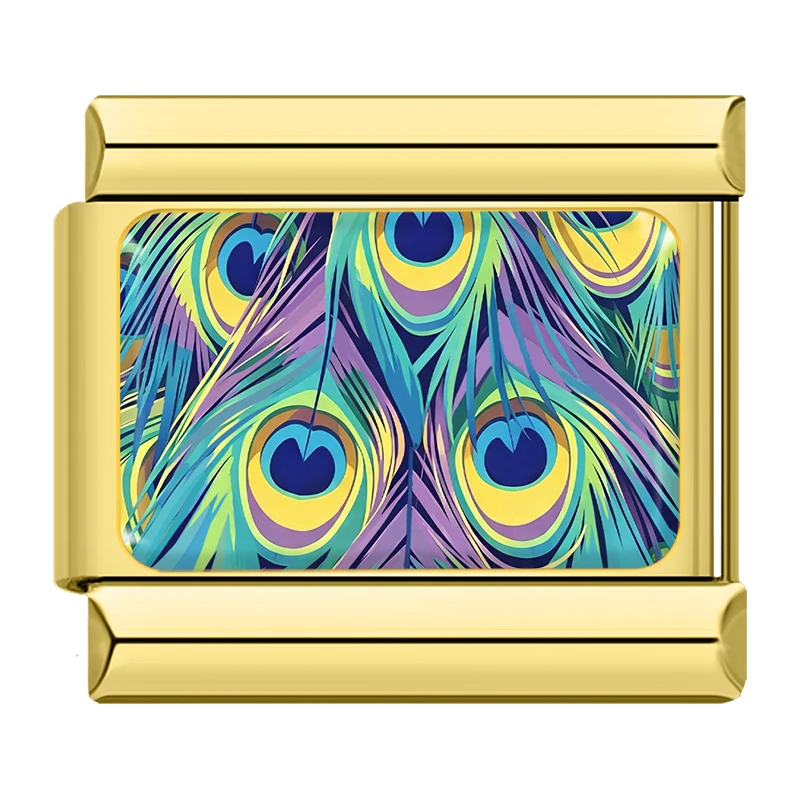 Animal Print Gold Italian Charms - Image 10