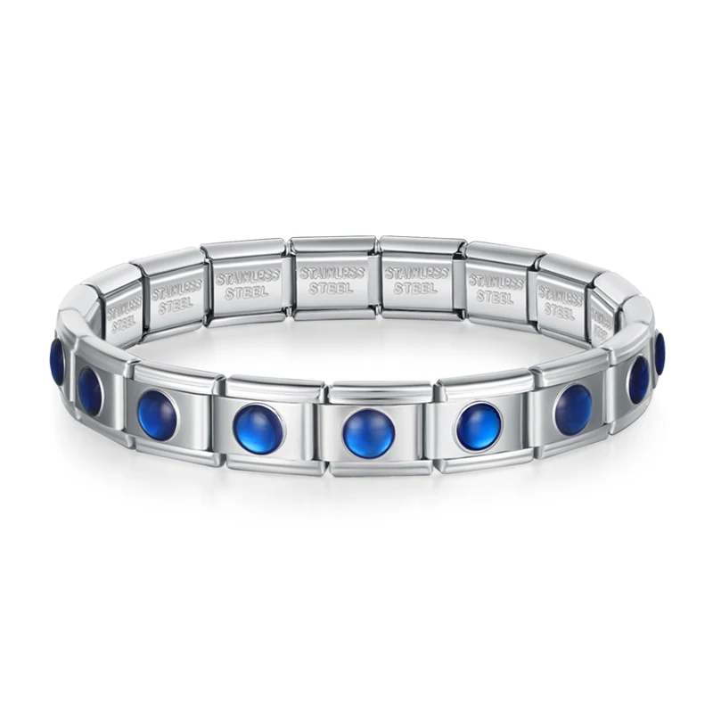 Blue Heart and Star Italian Charm Bracelet - Image 10