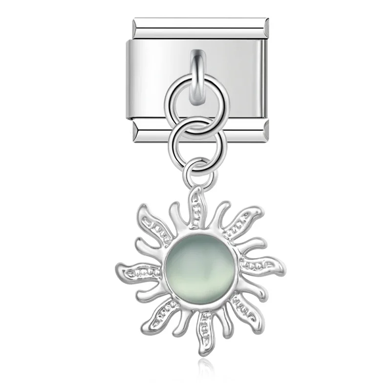 Sun, Bell and Turtle Dangle Italian Charms - Image 20