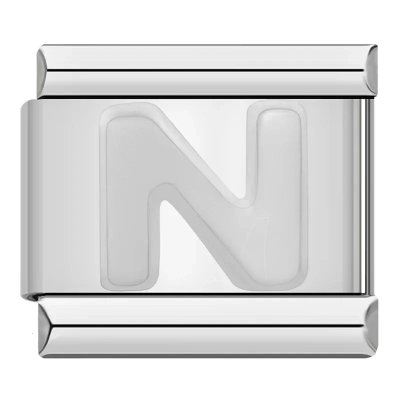 Silver Block Letter Italian Charms - Image 15
