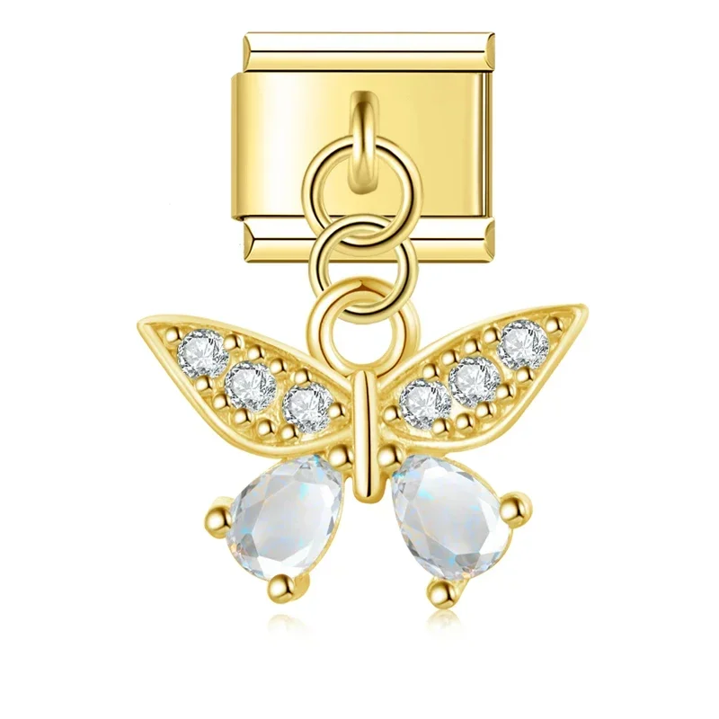 Evil Eye, Butterfly and Moon Dangle Italian Charms - Image 25