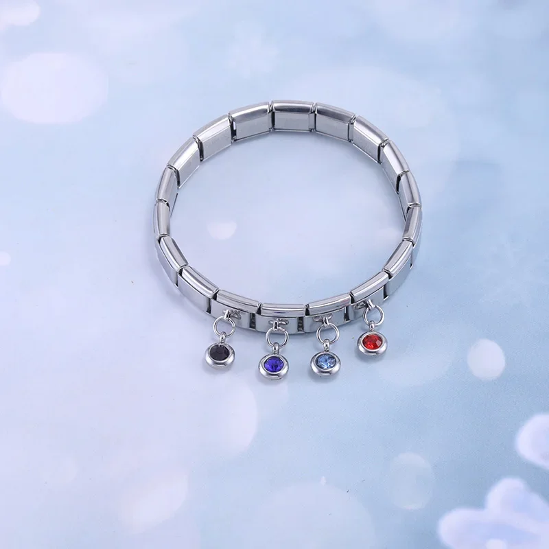 Petite Birthstone Drop Italian Charm - Image 2