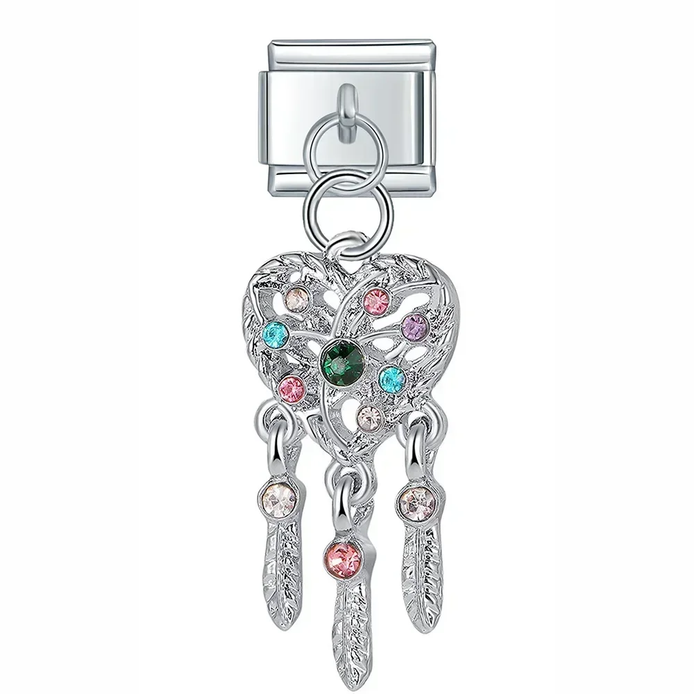 Crystal Animal and Symbol Dangle Italian Charms - Image 5