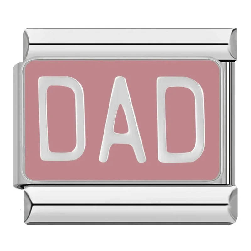 Dad, Peace, Hope and Kiss Italian Charms - Image 4