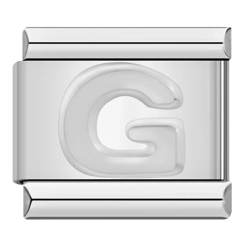 Silver Block Letter Italian Charms - Image 8