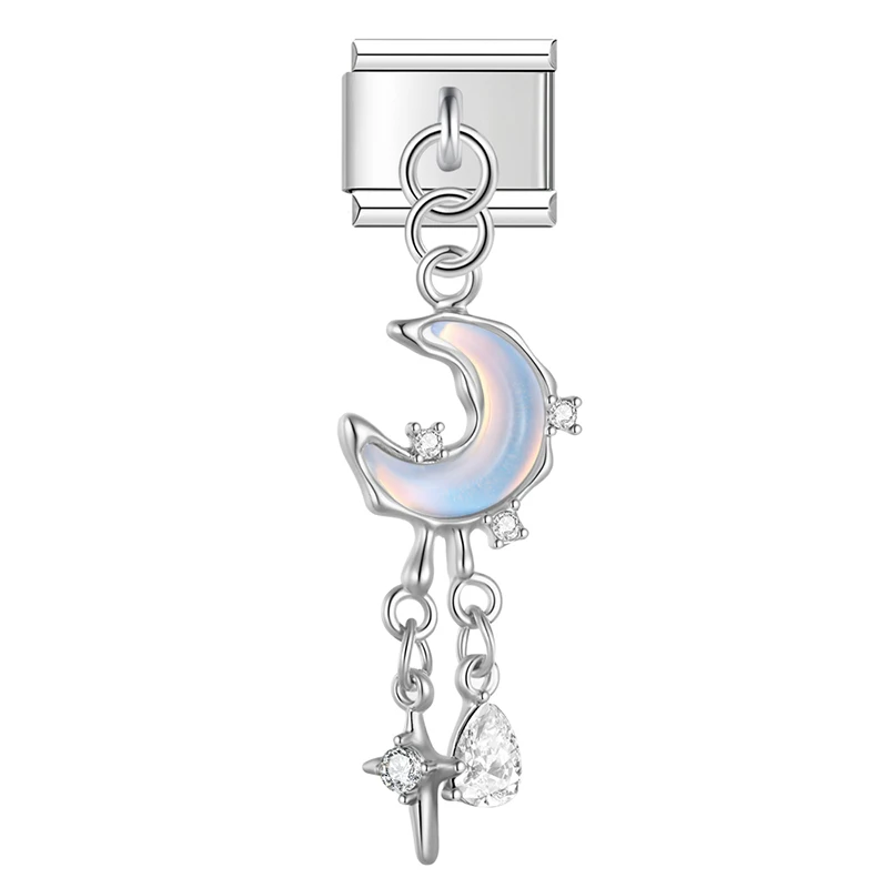 Moon Dreamcatcher Dangle Italian Charms - Image 2
