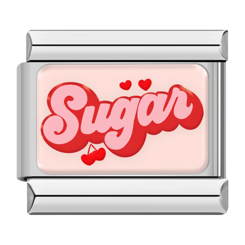 Pink Love and Sweet Heart Italian Charms - Image 3