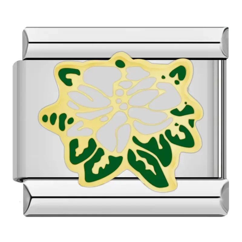 Painted Flower Italian Charms - Image 6