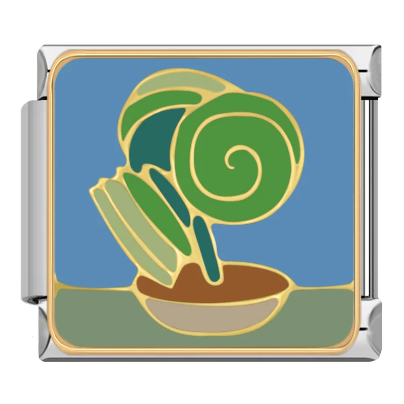 Painted Fruit and Plant Italian Charms - Image 18