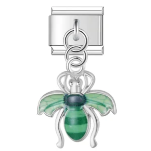 Crystal Bee Dangle Italian Charms