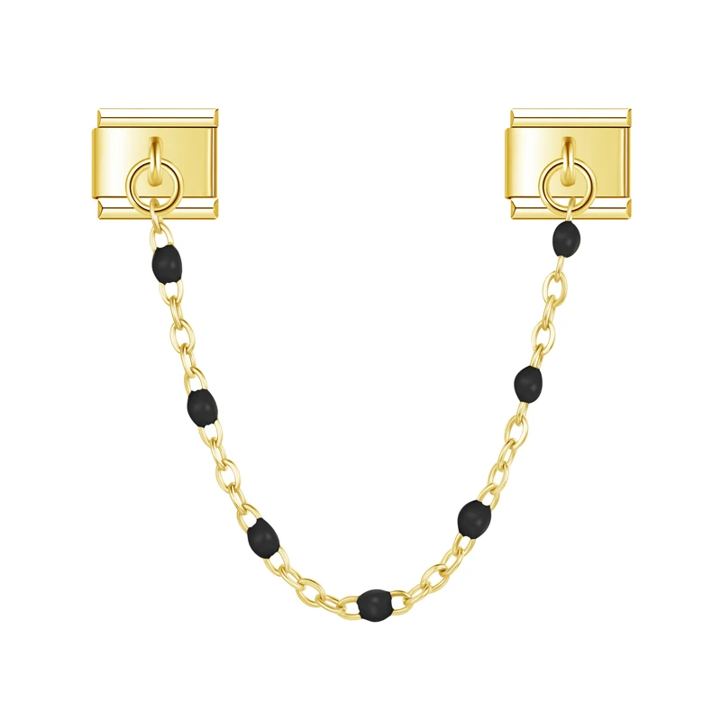 Colour Bead Safety Chain Italian Charms - Image 5
