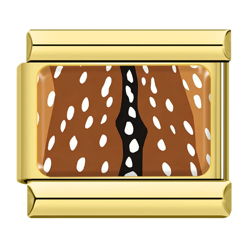 Animal Print Gold Italian Charms - Image 9