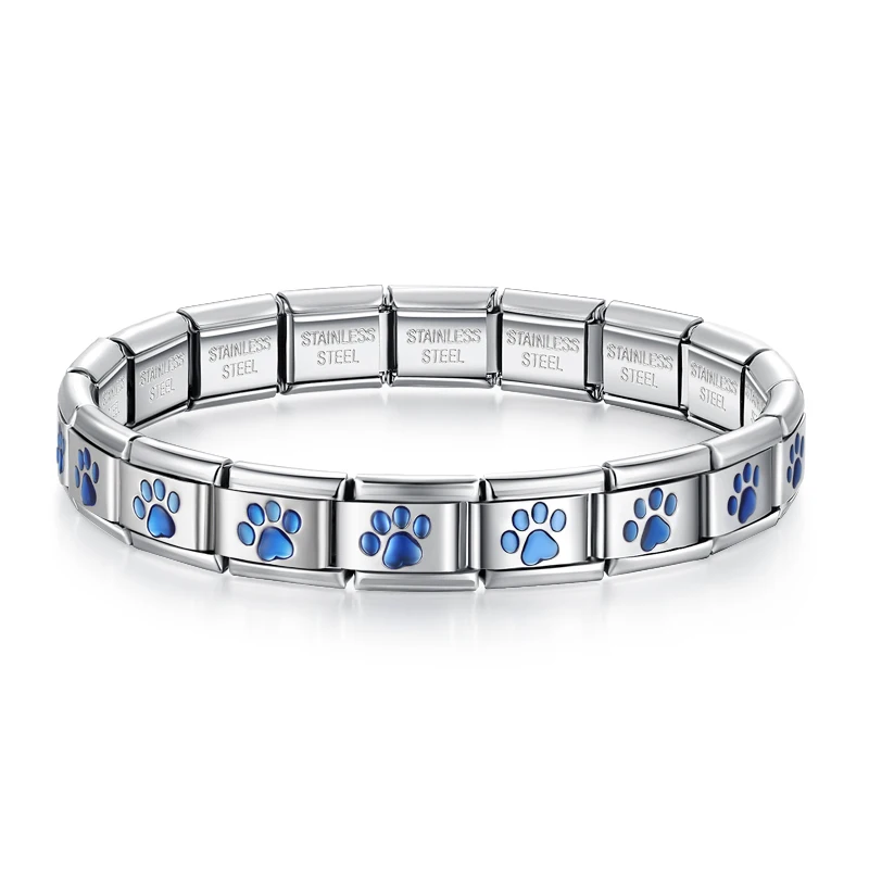 Paw Print Italian Charm Bracelet - Image 2