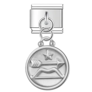 Zodiac Coin Dangle Italian Charms