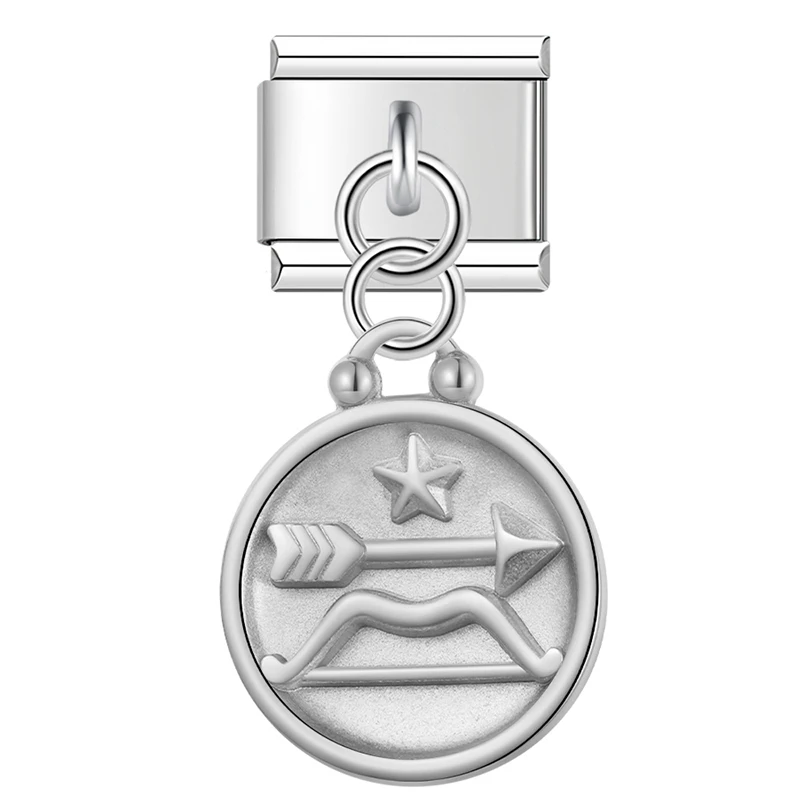 Zodiac Coin Dangle Italian Charms