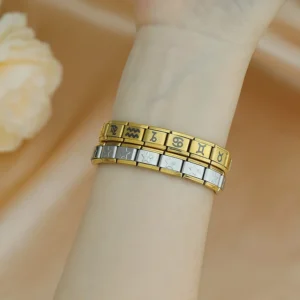 Gold Zodiac Symbol Italian Charms