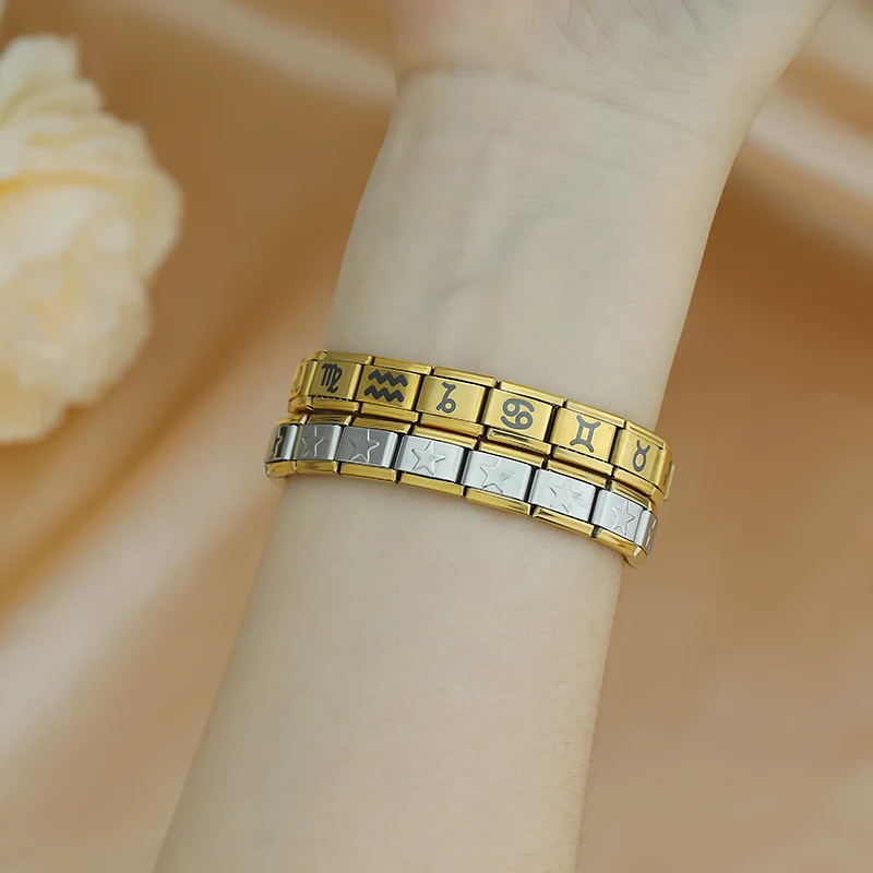 Gold Zodiac Symbol Italian Charms