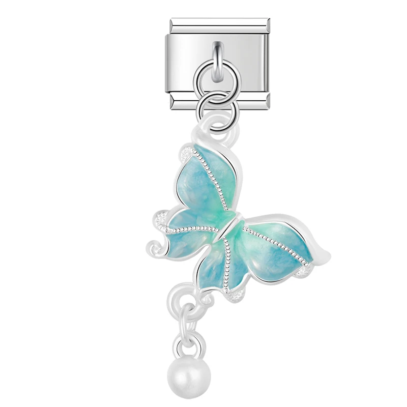 Cloud, Cherry and Butterfly Dangle Italian Charms - Image 9