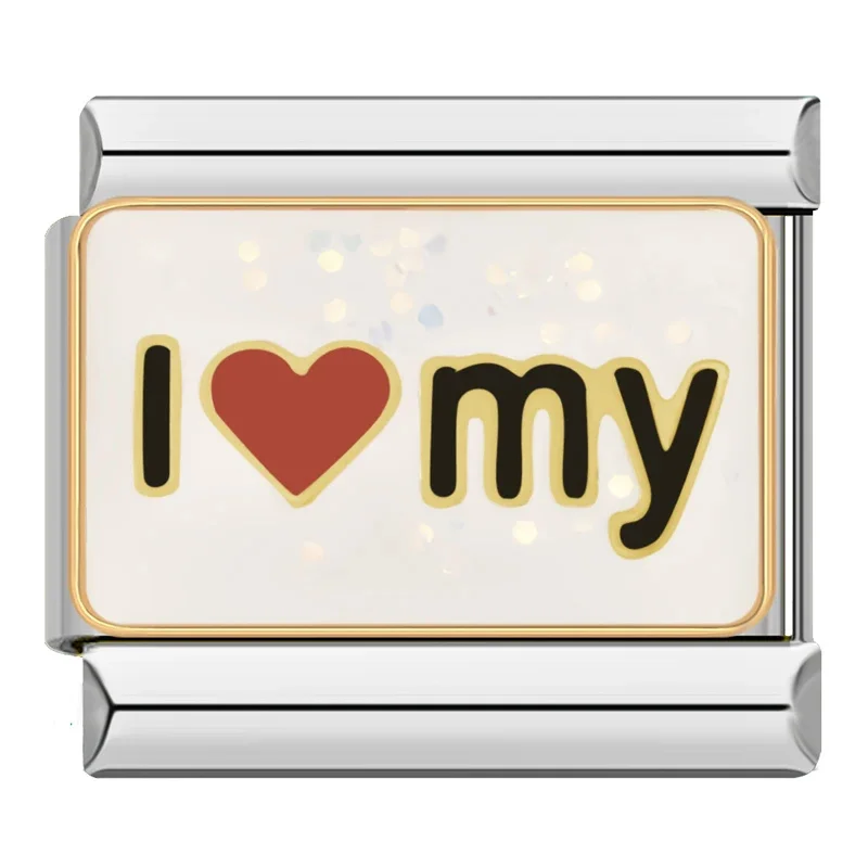I Love My Family Italian Charms - Image 30