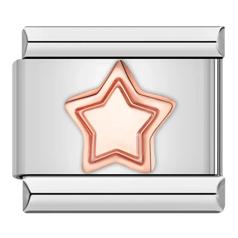 Rose Gold Angel, Mum and Key Italian Charms - Image 6