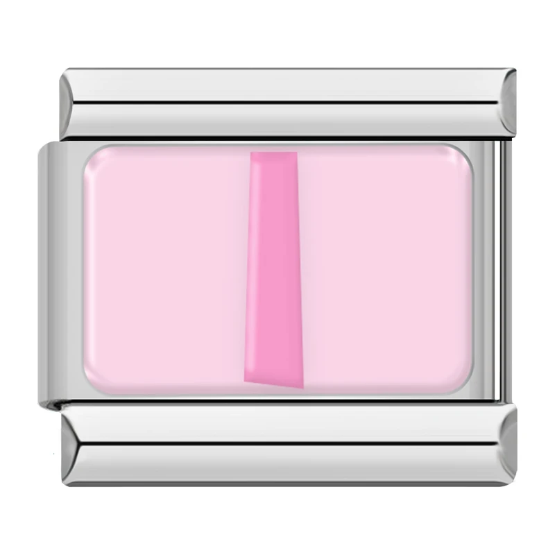 Pink Letter Italian Charms A to Z - Image 19