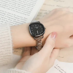 Noir Cushion Italian Charm Watch