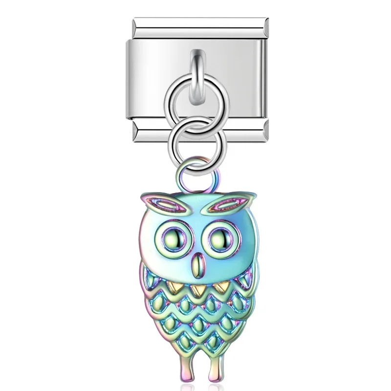 Owl, Spider and Turtle Dangle Italian Charms - Image 12