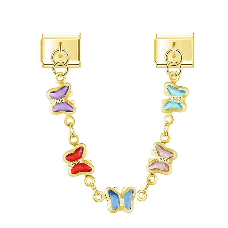 Crystal Chain Link Italian Charms - Image 7