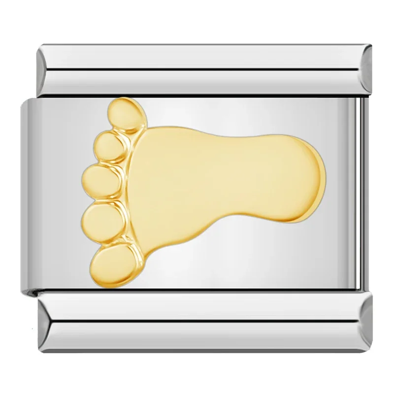 Gold Elephant, Cross and Angel Italian Charms - Image 16