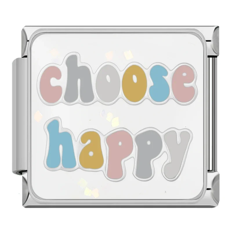 Happy Quote and Love Italian Charms - Image 15