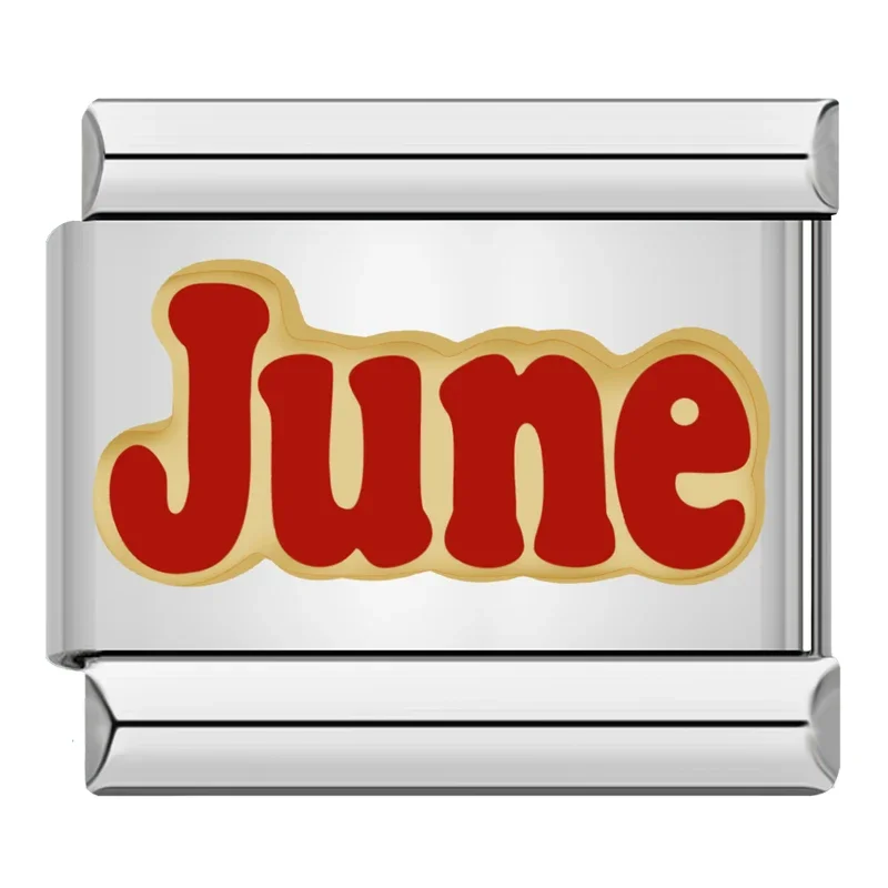 Red Month Name Italian Charm - Image 12
