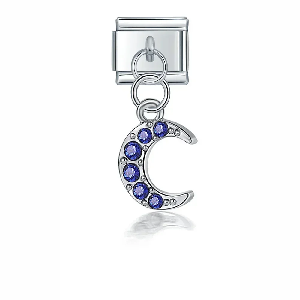 Crystal Animal and Symbol Dangle Italian Charms - Image 42