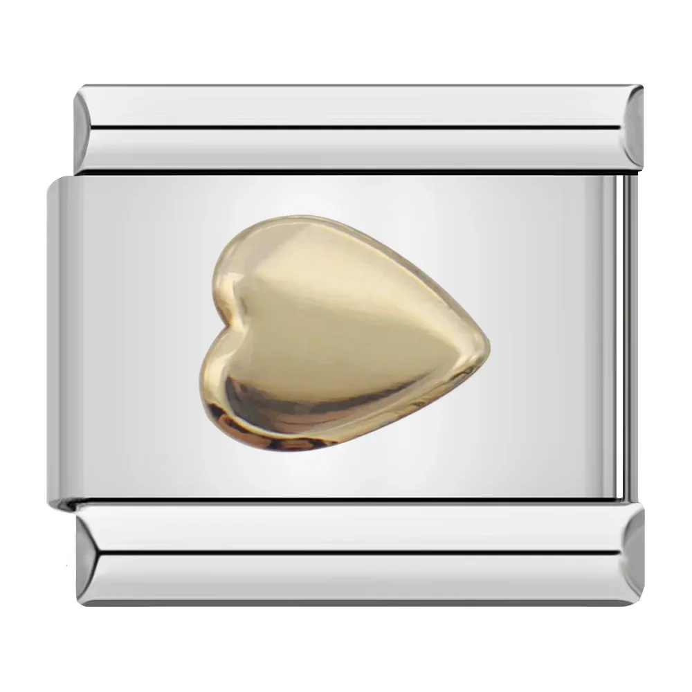 Gold Alphabet and Heart Italian Charms - Image 13