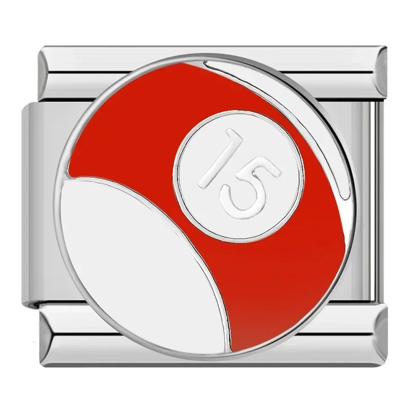 Pool Ball Number Italian Charms - Image 15