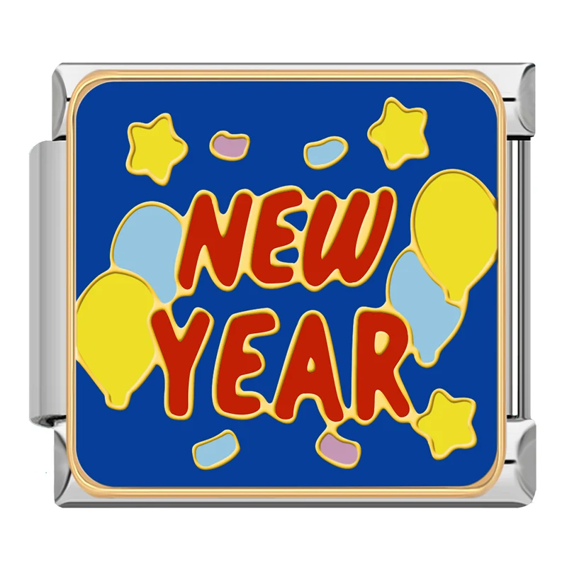 Cheers, New Year and Lucky Girl Italian Charms - Image 6