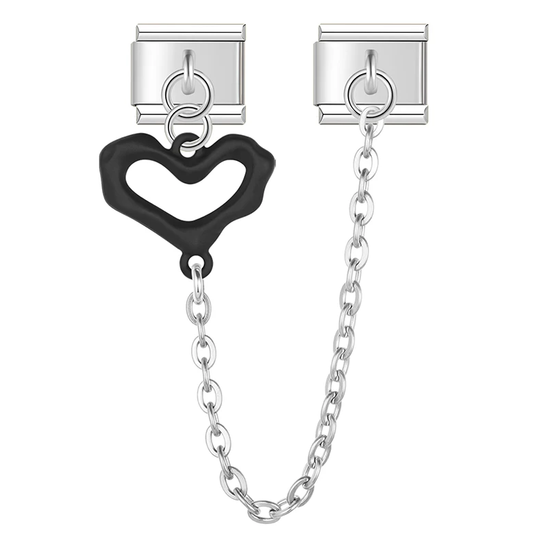 Heart Safety Chain Italian Charms - Image 9