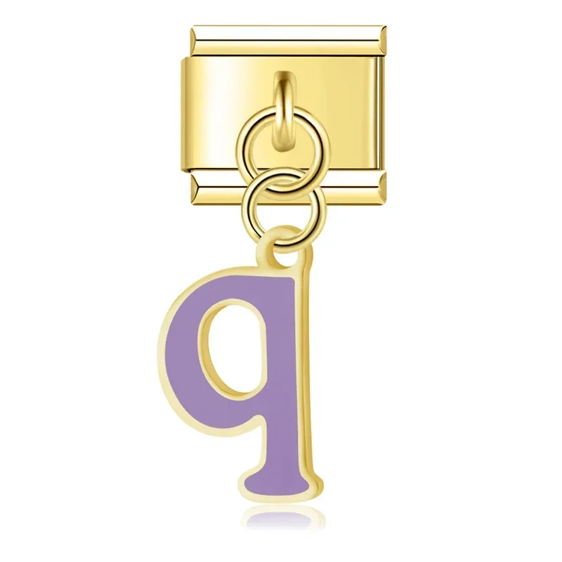 Gold Letter Italian Charms A to Z