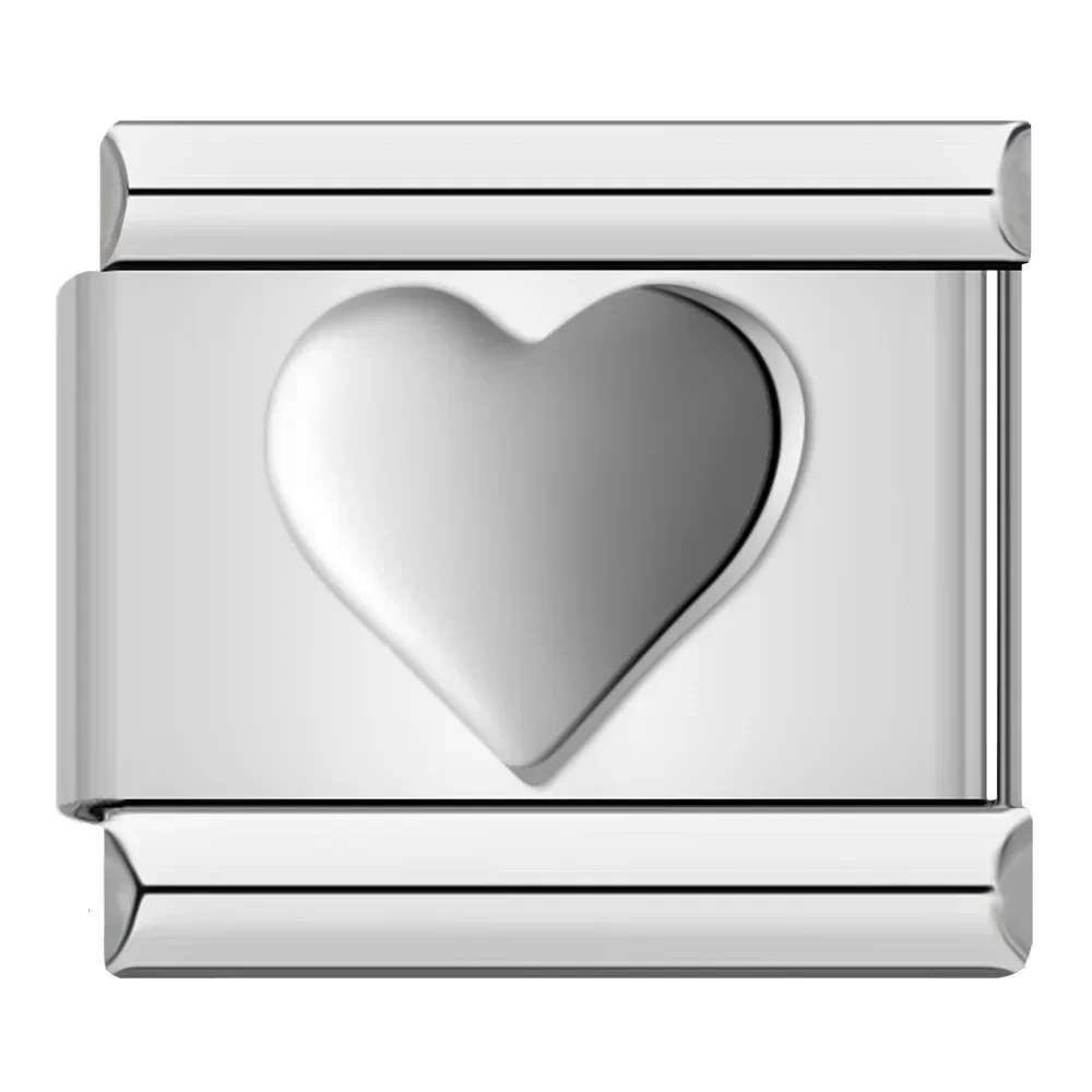 Engraved Heart, Cross and Butterfly Italian Charms - Image 4